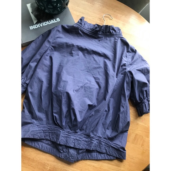 GAP | Eggplant Quarter Sleeve Ruffles Jacket - Picture 7 of 8